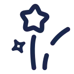 Stars Line SVG Icon